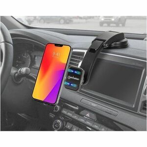 Manhattan Smartphone, Car SmartPhone Holder - Horizontal/Vertical - 33 mm x 75 mm x 225 mm x - Metal, Plastic - Black - Du
