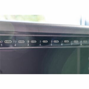 Digitus Charging Cart - 4 Casters - Glass, Plastic - 550 mm Width x 375 mm Depth x 384 mm Height - Metal Frame - Black - F