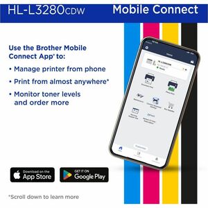 Impresora Láser Inalámbrico De Escritorio Brother HL-L3280CDW - Color - Papel para imprimir sencillo
