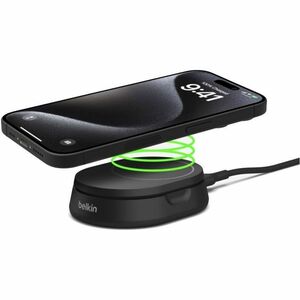 Belkin BoostCharge Pro Induktionsladegerät - Schwarz - für Qi2-fähiges Gerät, iPhone - Schnellaufladung, Magnetisch, Kompakt
