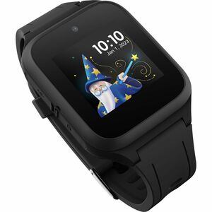 TCL MOVETIME MT40X Smartwatch - 45 mm Case Height - Kinder - Schwarz Body Color - Gummi Band Material - Wireless LAN - 4G 