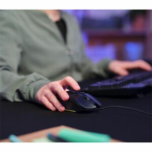Souris de jeu Optique Trust Felox GXT 109 - USB 2.0 - 6 Bouton(s) - 6 Boutons programmables - Noir - Câble - 6400 dpi - Ro