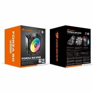 COUGAR Forza 50 ARGB CGR-FZA50-ARGB Ventilador / disipador - Procesador, CPU, Chasis - 120mm Maximum Fan Diameter - 1 x Fa