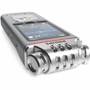 Philips Voice Tracer DVT4110 Digital Voice Recorder - [Built-in] Microphone, Speaker, Battery - Omni-directional Microphon