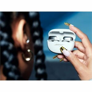 Bose Ultra Open True Wireless Earbud Stereo Earset - White Smoke - Siri - Binaural - Open - 914.4 cm - Bluetooth
