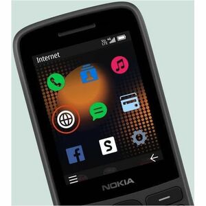 Nokia 215 4G (2024) 128 MB Feature Phone - 2.8" TFT LCD QVGA 240 x 320 - Cortex A71 GHz - 64 MB RAM - 4G - Black - Bar - U