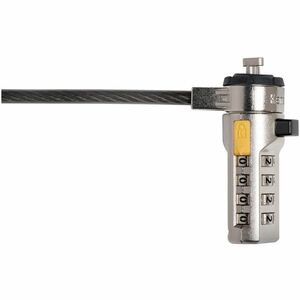 Kensington Resettable Combination Laptop Lock T-Bar - TAA - Resettable - 4-digit - Patented T-bar/Combination Lock - Carbo