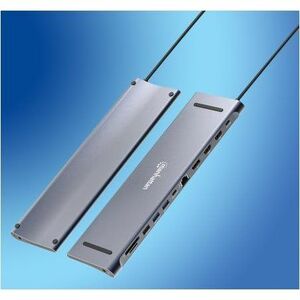 Docking Station USB-C 12 en 1 con Triple Monitor 4K - Manhattan