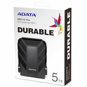 Disco Duro Pórtatil Adata HD710 Pro AHD710P-5TU31-CBK - Externo - 5TB - Negro - Consola de juegos Dispositivo compatible -