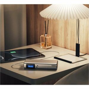 20,000mAh power bank with 130W output, USB-C and USB-A ports fast charging laptops, smartphones, and tablets iPad."