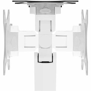 Neomounts NEXT Slim Mounting Arm for Monitor - White - Landscape/Portrait - Height Adjustable - 2 Display(s) Supported - 4