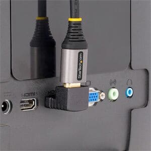 StarTech.com Adaptateur HDMI 2.0 à Angle Vertical, M/F, Économiseur de Port HDMI Vertical, 4K60Hz, Extension Coudé pour HD