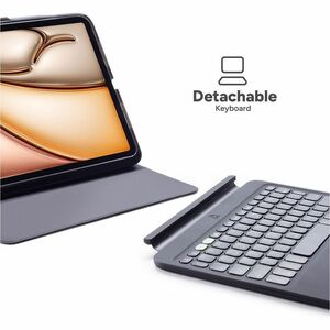 ZAGG Pro Keys 2 Keyboard/Cover Case (Folio) for 33 cm (13") Apple iPad Air 13 (2024) Tablet - Black - Drop Resistant