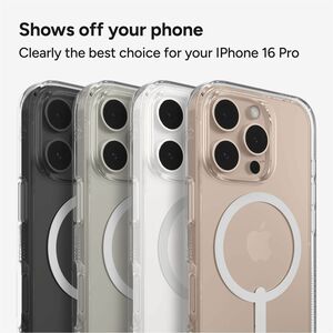 ZAGG Crystal Palace Snap Case for Apple iPhone 16 Pro Max Smartphone - Textured Grip - Clear - Drop Resistant, Yellowing R