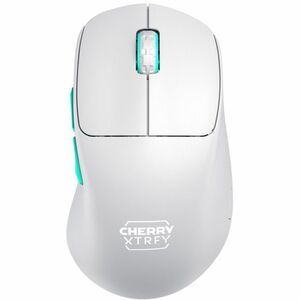 CHERRY XTRFY M64 Gaming-Maus - Funkfrequenz - USB - Weiß - Kabel/Drahtlos - 2,40 GHz - wiederaufladbar - Symmetrisch - 1 B