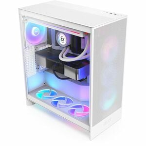 NZXT H7 Flow CM-H72FW-R1 Computer Case - ATX Motherboard Supported - Mid-tower - Galvanized Cold Rolled Steel (SGCC), Temp