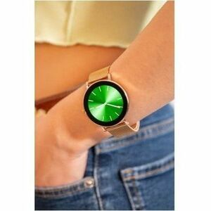 DCU BOULEVARD Smart Watch - Or rose Body Color - Zinc Alloy Case Material - Métal Band Material - Moniteur de Fréquence Ca