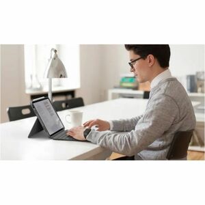 Logitech Combo Touch Keyboard/Cover Case for 27.9 cm (11") Apple iPad Pro 11 (2024) Tablet - Graphite - Scuff Resistant, S