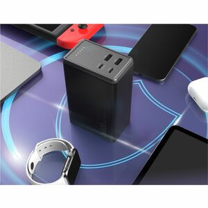 j5create JPB264100 Power Bank - Black - For Control Interface Device, Notebook, Tablet PC, Mobile Device - 1 x Type-C 100W