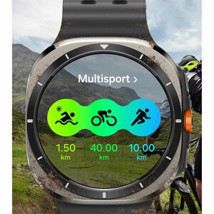 Samsung Galaxy Watch Ultra, 47mm, Titanium Silver - Heart Rate Monitor, Accelerometer, Barometer, Gyro Sensor, Light Senso
