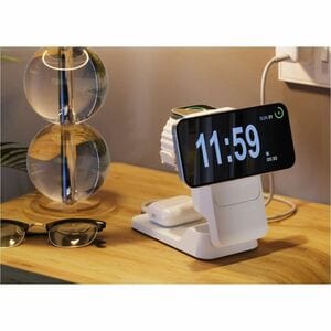 Matrix Ultimate Stromspeicher - Weiß - für AirPod, Apple Watch, Smartphone, Qi-fähiges Gerät, iPhone, Ohrhörer, USB Typ C 