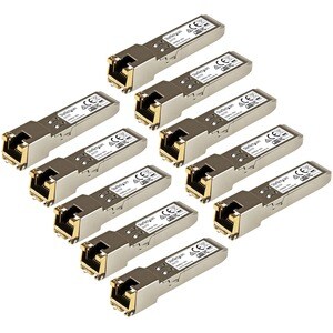 GIGABIT RJ45 COPPER SFP TRANSCEIVER MODULE - CISCO GLC-T COMPATIBLE - 10 PACK