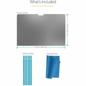 StarTech.com Plastik Blendfrei Blickschutzfilter für Apple - Schwarz - 1 - für 33,8 cm (13,3 Zoll) Widescreen LCD MacBook 