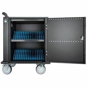 Charging Cabinet/Cart via USB-C x32 Devices, Trolley, Power Delivery 18W per port (576W total), Suitable for iPads/other t