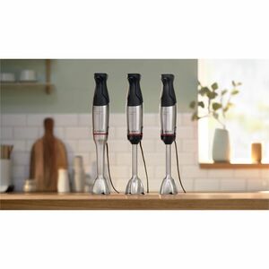 Frullatore a mano Bosch ErgoMaster - Con dorsi plastici, Acciaio inox - 1000 W - 1,40 m - Acciaio inox, Nero
