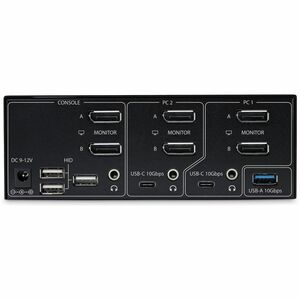 StarTech.com P2CDD143-KVM-SWITCH. Tastatur Porttyp: USB, Maus Porttyp: USB, Video Porttyp: DisplayPort. HD type: 8K Ultra 