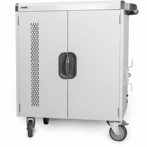 Rocstor Volt Charging Cart - 3 Shelf - Push Handle Handle - 4 Casters - Steel - 30" Width x 25.10" Depth x 40.70" Height -