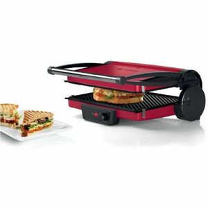 Bosch TCG4104 Bistecchiera Rosso, Rosso, Metallo, Rettangolare, Manopola, 328 x 238 mm, Alluminio