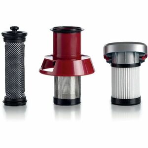 Aspirapolvere con bastone Ariete 2757 senza filo - Rosso - 1 L Capacità serbatoio acqua - Pennello, Ugello per fessure - T
