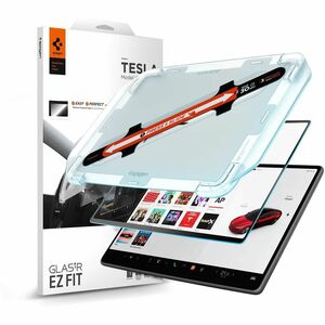 Spigen GLAS.tR EZ Fit 9H Tempered Glass Anti-glare Screen Protector - Clear Matte - For LCD Touchscreen Monitor - Fingerpr