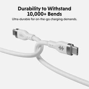 Hyper HyperJuice HJ4011WHGL 1.50 m USB-C Data Transfer Cable - Cable for USB Charger, USB Device, MacBook, PC, Notebook, i