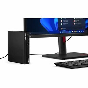 Lenovo ThinkCentre M70q Gen 5 12TD002BAU Desktop Computer - Intel Core i5 14th Gen i5-14400T - 16 GB - 512 GB SSD - Tiny -