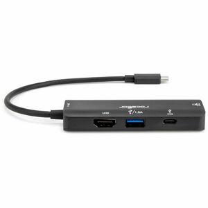Rocstor Premium USB Type-C 4-in-1 4K Multiport Adapter - for Smartphone, Monitor, Notebook, Tablet, Desktop PC - Charging 