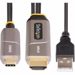 StarTech.com 15,24 m Glasfaser AV-Kabel - 1 - Cable for Audio-/Video-Gerät, Display, Wandakku, Notebook, USB Gerät - Erste