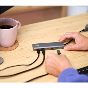 Trust Halyx USB Hub - USB 3.2 Gen 1 (3.1 Gen 1) Type-C - Silver - 5 Total USB Port(s) - PC, Mac, ChromeOS, iOS
