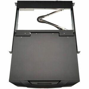 Tripp Lite series B021-SWHD-K LCD Rack Console KVM Switch - Metal, Plastic - Black - 1 Computer(s) - 47 cm (18.5") LCD - F