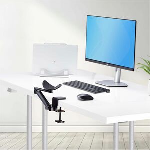 StarTech.com Adjustable Arm Rest for Office Desk, Ergonomic Arm/Elbow Support, 360-Degree Rotation, Clamp-On/No Drill Inst