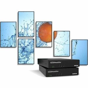 Matrox QuadHead2Go Multiview-Gerät - Einzellizenz - Funktionen: MultiView, Videoskalierung - 1920 x 1200 - HDMI - Netzwerk