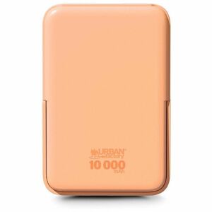 Urban Factory Magnee Power Bank - Apricot Ice - For iPhone - 10000 mAh - 15 W - 4.50 A, 3 A - USB Type-C Connector - 2 x U