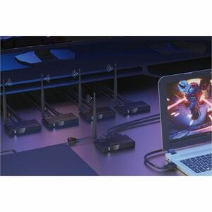 Digitus Video Extender Receiver - Wired/Wireless - 4 Output Device - 100 m Range - 1 x HDMI Out - 1 - 1080p - 1920 x 1080 