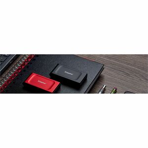 Kingston XS1000 1 TB Portable Solid State Drive - External - Red - USB 3.2 (Gen 2) - 1050 MB/s Maximum Read Transfer Rate