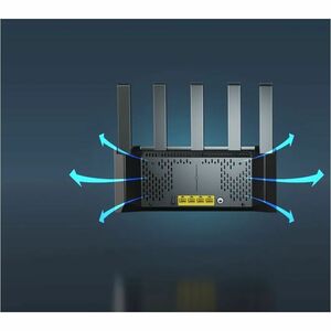 Tenda TX12L Pro Wi-Fi 6 IEEE 802.11 a/b/g/n/ac/ax Ethernet Wireless Router - Dual Band - 2.40 GHz ISM Band - 5 GHz UNII Ba
