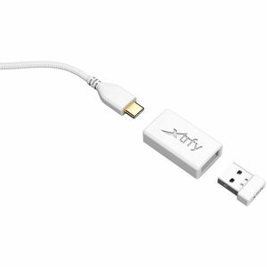 CHERRY XTRFY M8 Rato para jogos - Frequência de rádio - USB tipo A - Ótico - Branco - Cabo/sem fios - 2.40 GHz - Recarregá