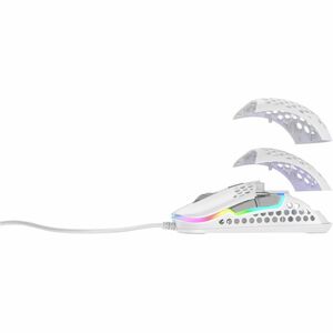 CHERRY XTRFY M42-RGB-WHITE Rato para jogos - USB tipo A, USB - Ótico - Branco - 1 - Cabo - 16000 dpi - Roda de deslocação 