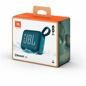 JBL Go 4 Portable Bluetooth Speaker System - 4.2 W RMS - Blue - 90 Hz to 20 kHz - Battery Rechargeable - 1 Pack