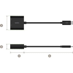 Belkin USB-C to Ethernet Adapter + Charge (60W Passthrough Power for Connected Devices, 1000 Mbps Ethernet Speeds) MacBook